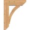 Ekena Millwork Thorton Slat Smooth Bracket w/ Offset Brace, Western Red Cedar, 7 1/2"W x 24"D x 32"H BKT0806X24X32THR06SWR - alternate 4